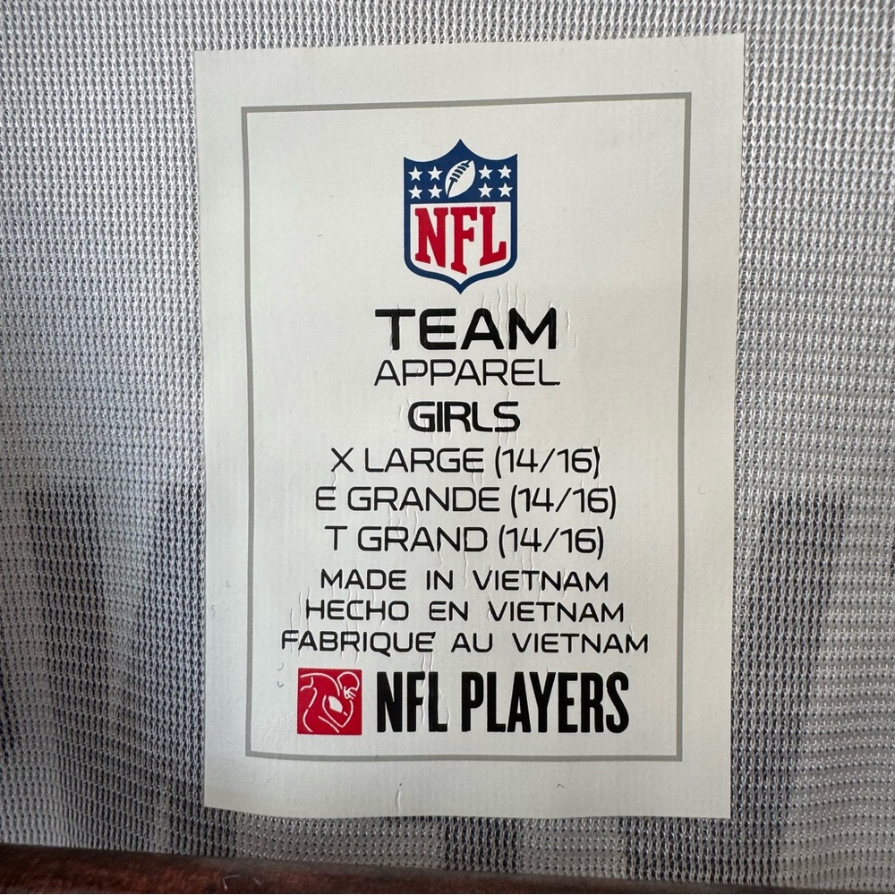 NFL New England Patriots Rhamondre Stevenson #38 Girls Jersey XL 14/16 White NWT - Picture 3 of 10